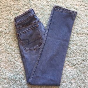 American Eagle super stretch straight jeans